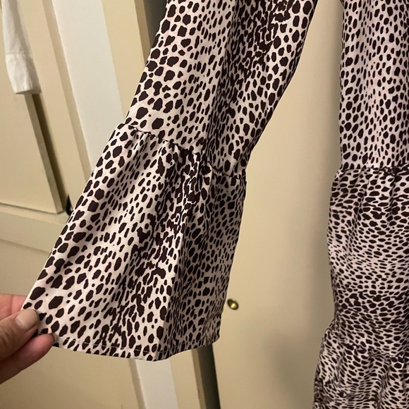 Leopard Print Women's Dress, Size Medium - Picture 4 of 4